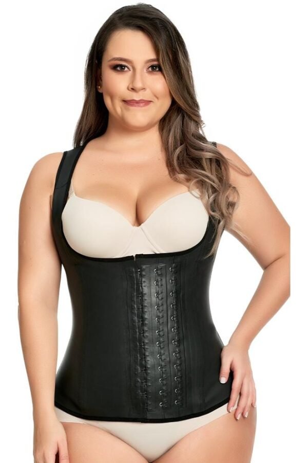 chaleco-grueso-latex-frente-1 Faja Chaleco de Látex Talle Largo Bella Michell