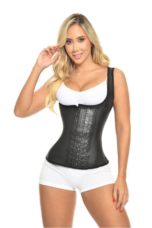 chaleco-grueso-latex-frente Faja Chaleco de Látex Talle Largo Bella Michell